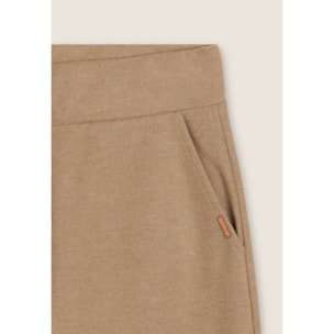 Pantaloni donna effetto tricot con polsini