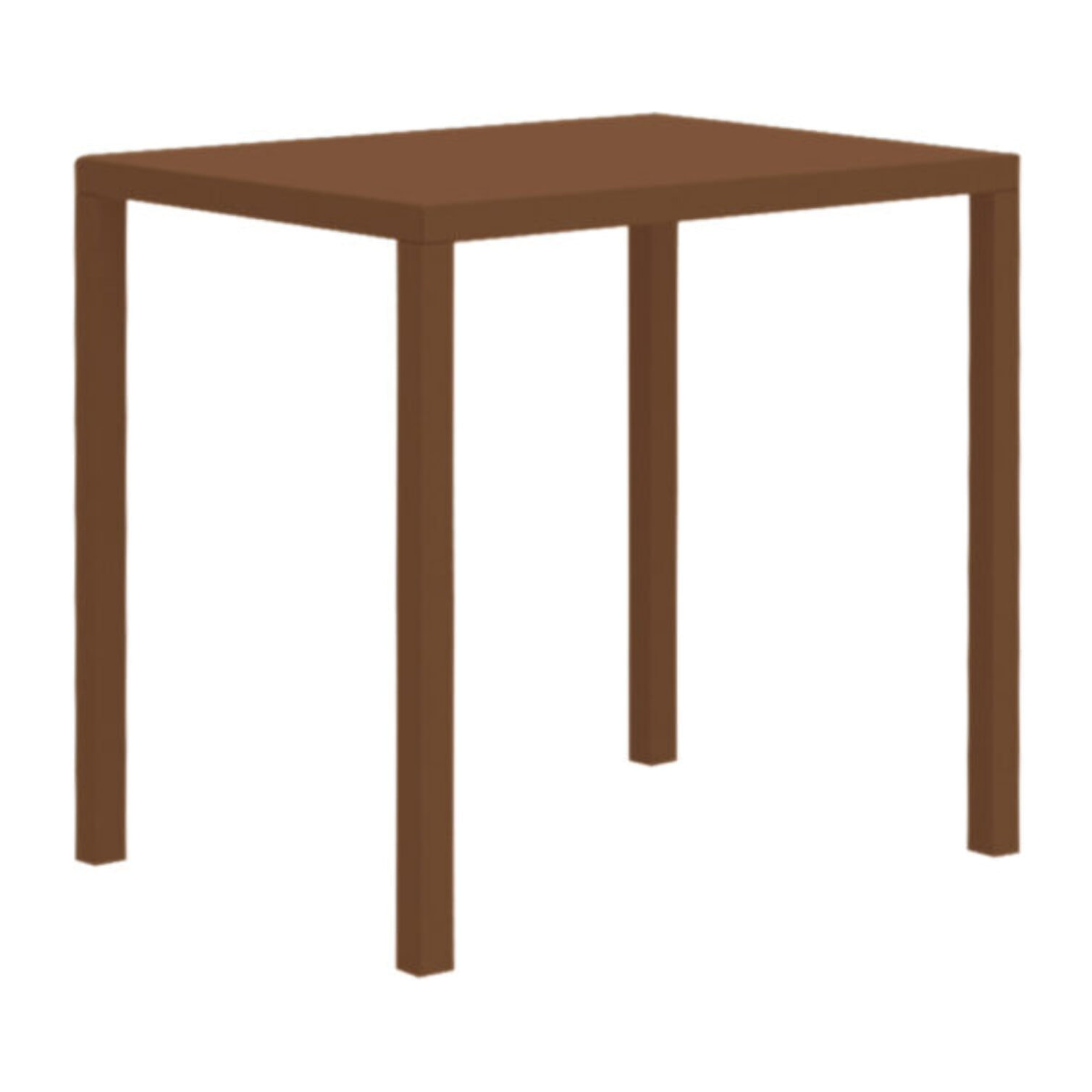 Tavolo da snack, Tetris New60x80 ,marrone cuoio,ideale per bar,ristoranti, outdoor