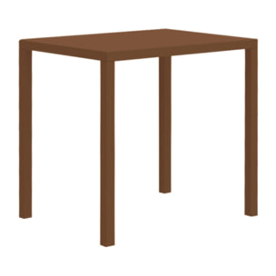 Tavolo da snack, Tetris New60x80 ,marrone cuoio,ideale per bar,ristoranti, outdoor