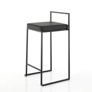 ORESTELUCHETTA Set 2 Sgabelli DALE BLACK HOME