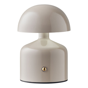 Aulla Lampada da Tavolo Ricaricabile in Metallo Grigio