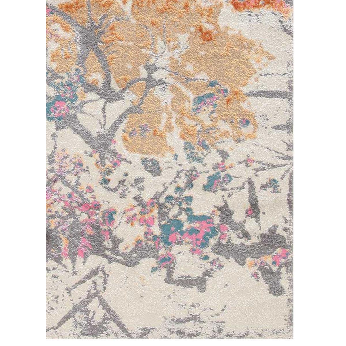 Tapis salon et chambre tissé motif floral POTO
