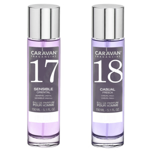 Set de 2 perfumes caravan hombre nº18 y nº 17