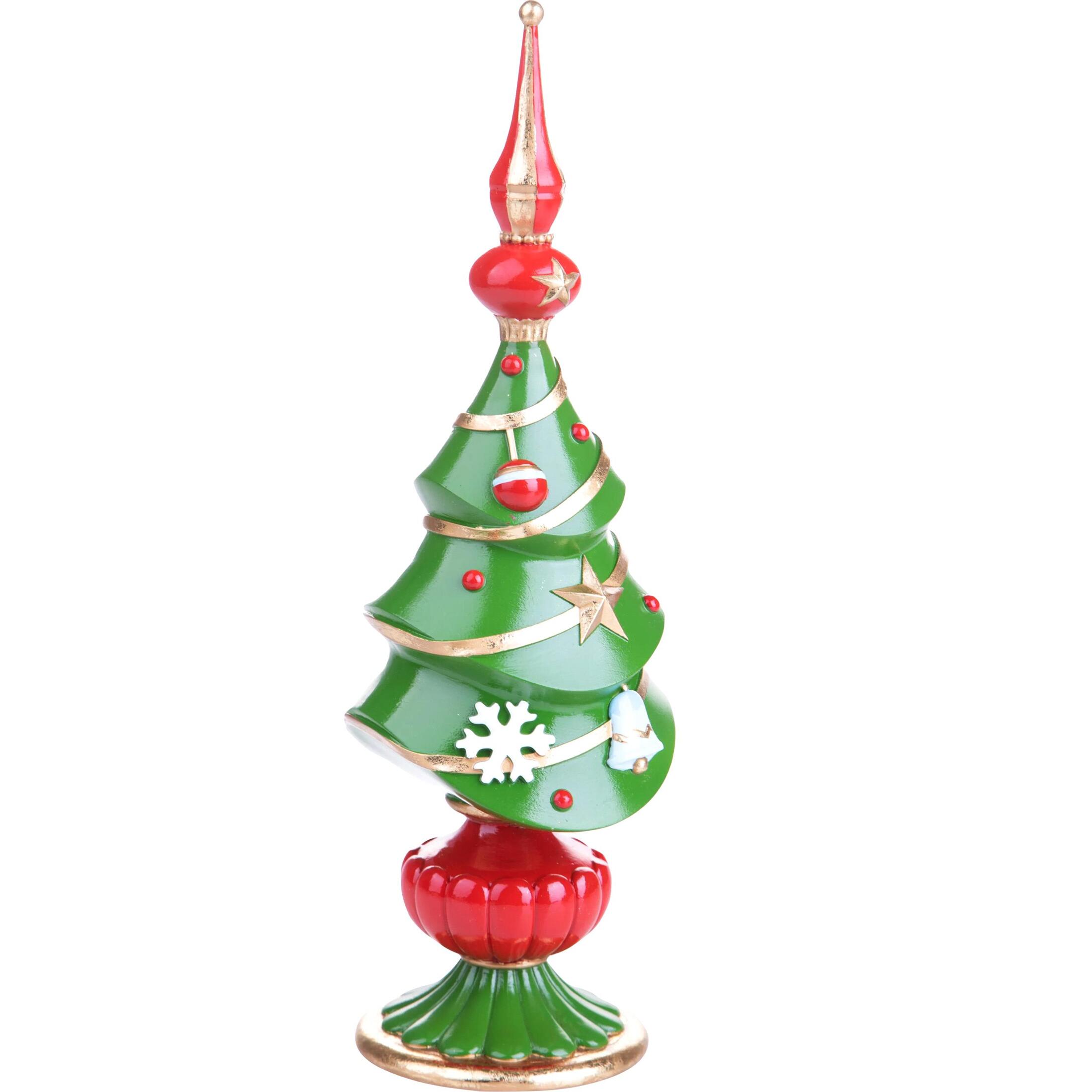 Albero natale artificiale Puntale - Pezzi 1 - Colore Rosso - 10,7x33,6Hx10,4cm - Bianchi Dino