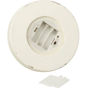 J-Line décoration Cloche Casse-Noisette  + Arbre + Cadeaux - polyrésine - blanc/rose