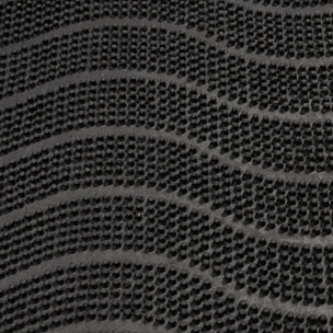 Paillasson géométrique en vagues, kilim tissé naturel, DUNE