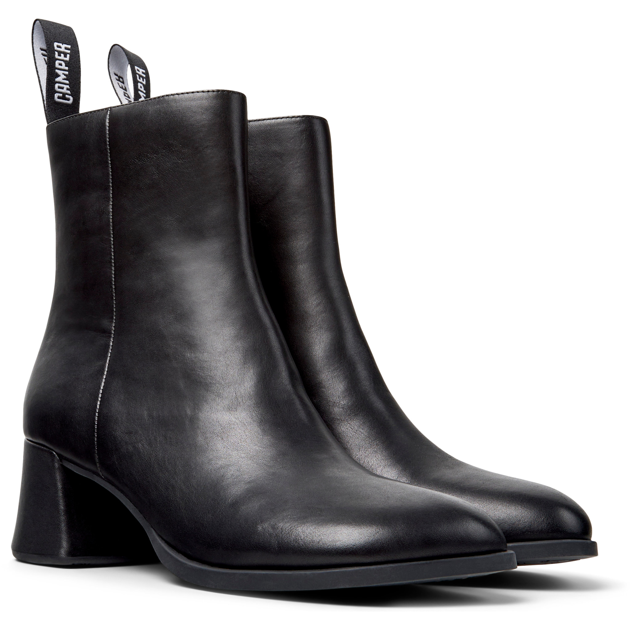 Botines - CAMPER Kora - Negro - Cuero liso