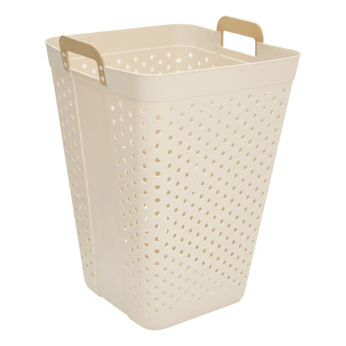 Panier à linge Flex 74L argile