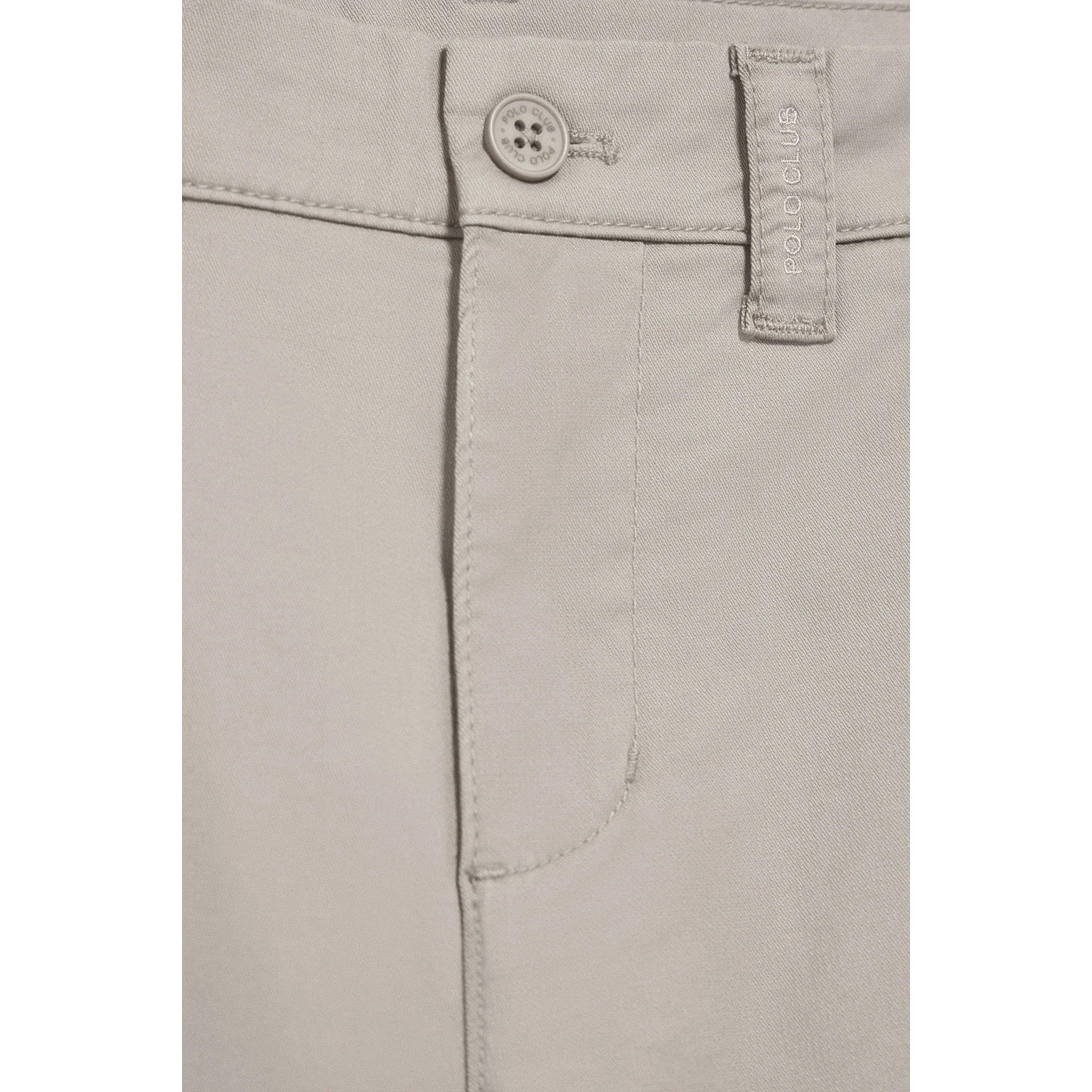 Bermuda relax gris claro con detalles Polo Club