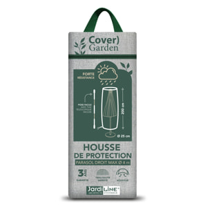 Housse de protection parasol droit - Gris