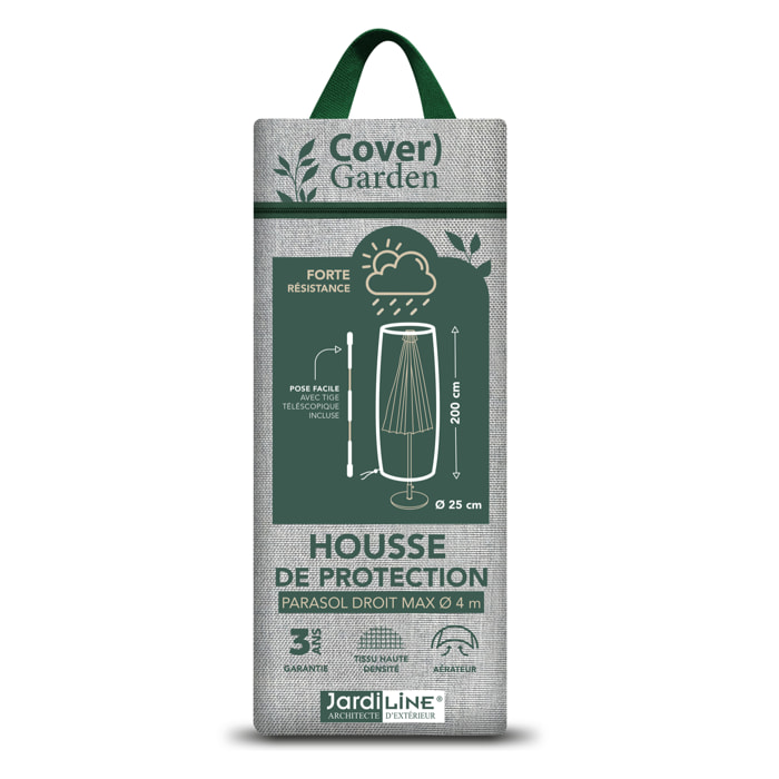 Housse de protection parasol droit - Gris