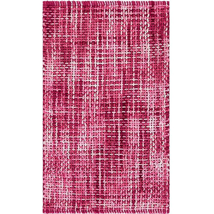 Tappeto bagno CRAZY FUCSIA in microfibra misto cotone, morbido antiscivolo lavabile in lavatrice, tappetino lavabo sanitari bagno