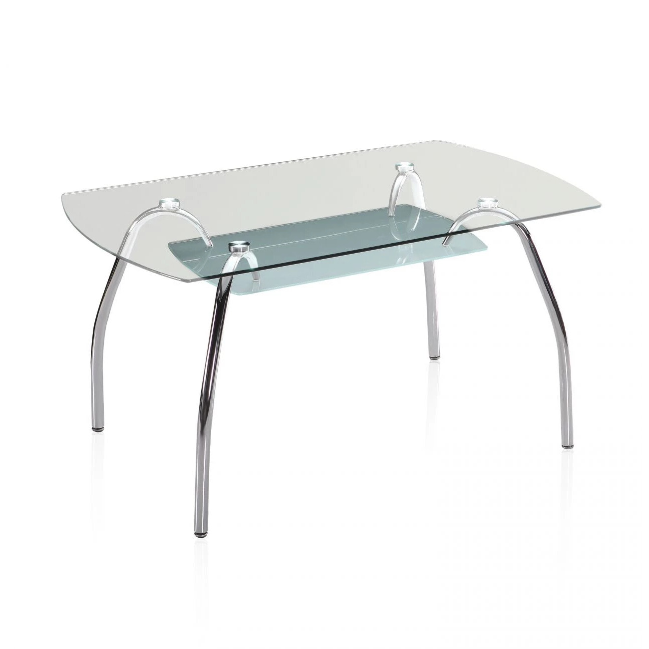 Mesa de comedor Ove Cristal - Cromo