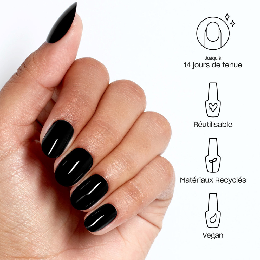 xPRESS-ON - Lady in Black - Faux ongles réutilisables, effet gel - OPI