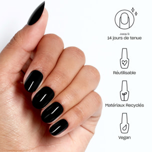 xPRESS-ON - Lady in Black - Faux ongles réutilisables, effet gel - OPI