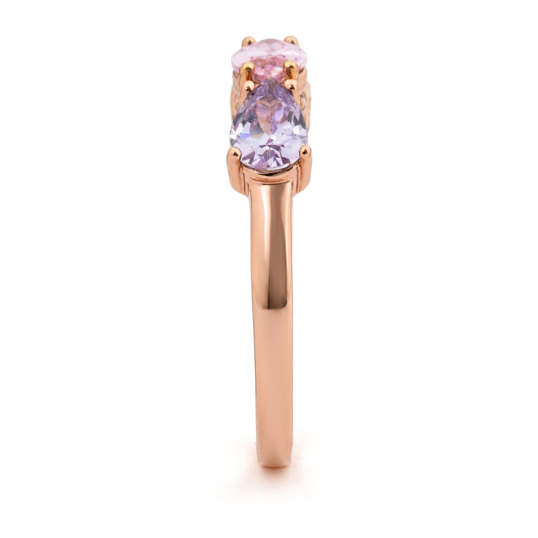 Anillo Prazma acabado oro rosa 18k