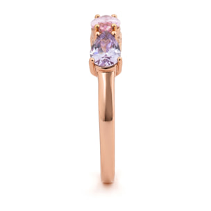 Anillo Prazma acabado oro rosa 18k