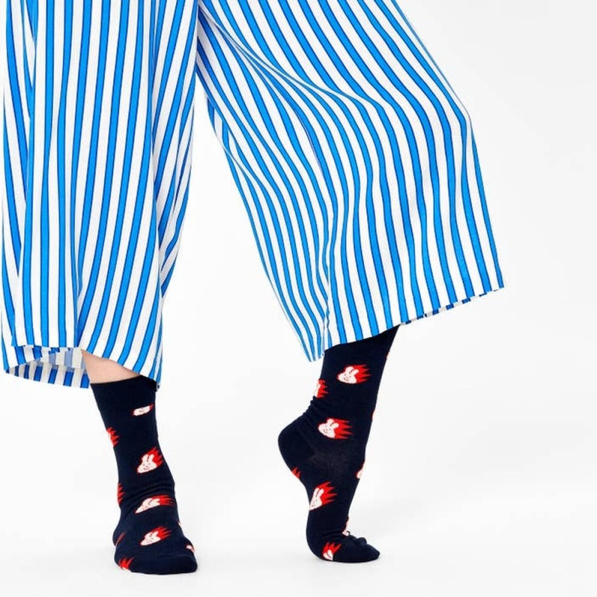 Happy Socks Calcetines deportivos con estampado para hombre Coffee Lover (1  par), Azul