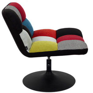 Fauteuil Pivotant Anton Patchwork