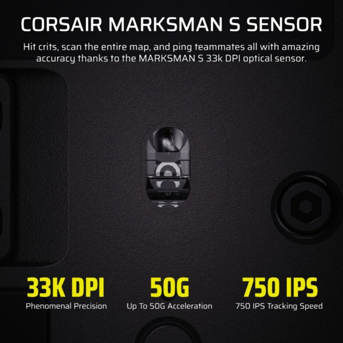 Souris Gamer Sans Fil CORSAIR SCIMITAR ELITE WL SE GUN METAL