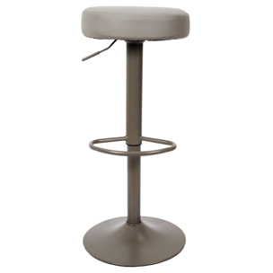 Tabouret De Bar Reglable Mumford Gris - Lot De 2