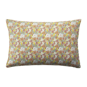 Taie d'oreiller imprimée en percale de coton, LOVE BIRDS, Multicolore