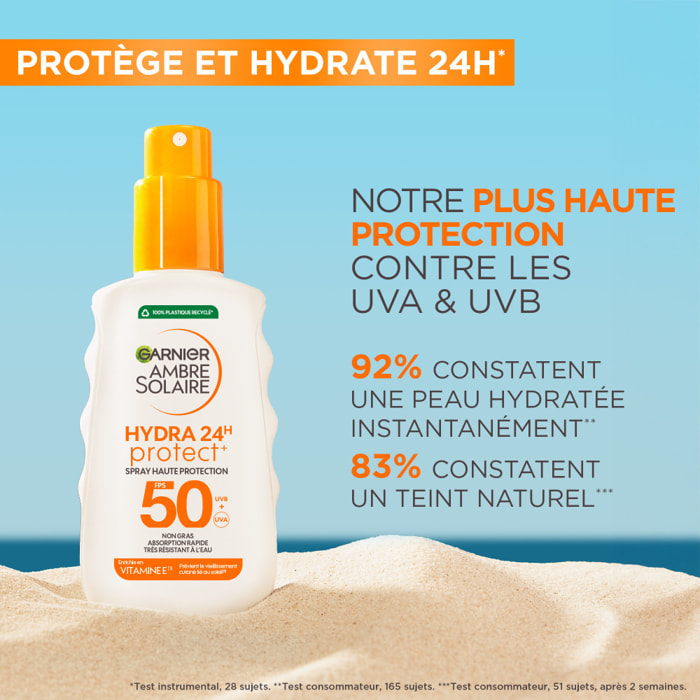 Garnier Ambre Solaire Hydra Protect 24H Spray Protecteur SPF50 150mL