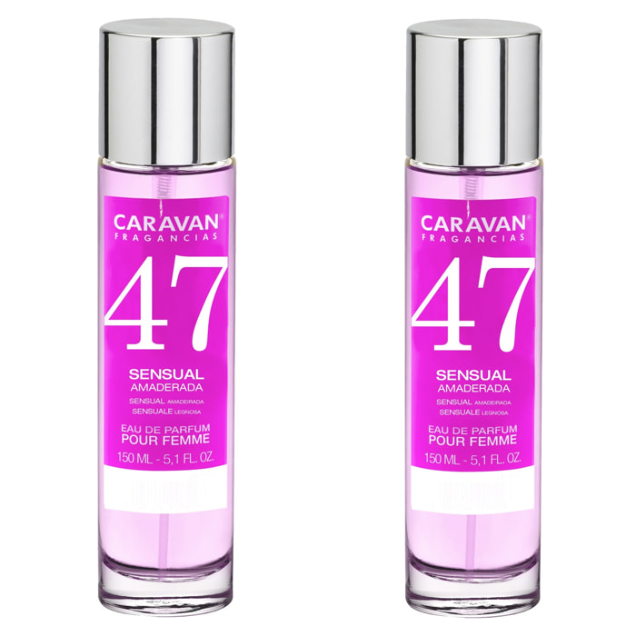 Caravan fragancias set de 2 frascos perfume de mujer nº47, de 150 ml