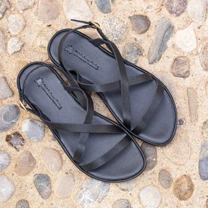 Sandalias N5694 SOFT NAPPA BLACK / TULIP color Black