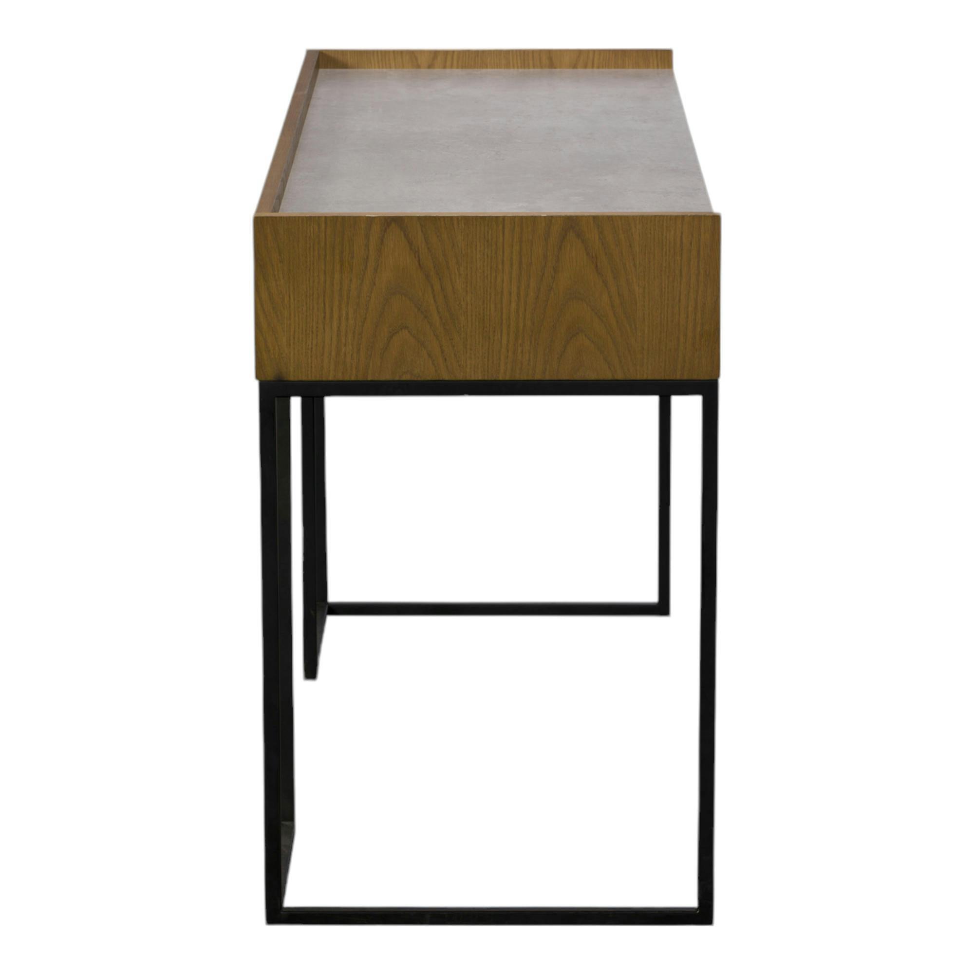 Bureau design en bois aspect béton KINGSTON