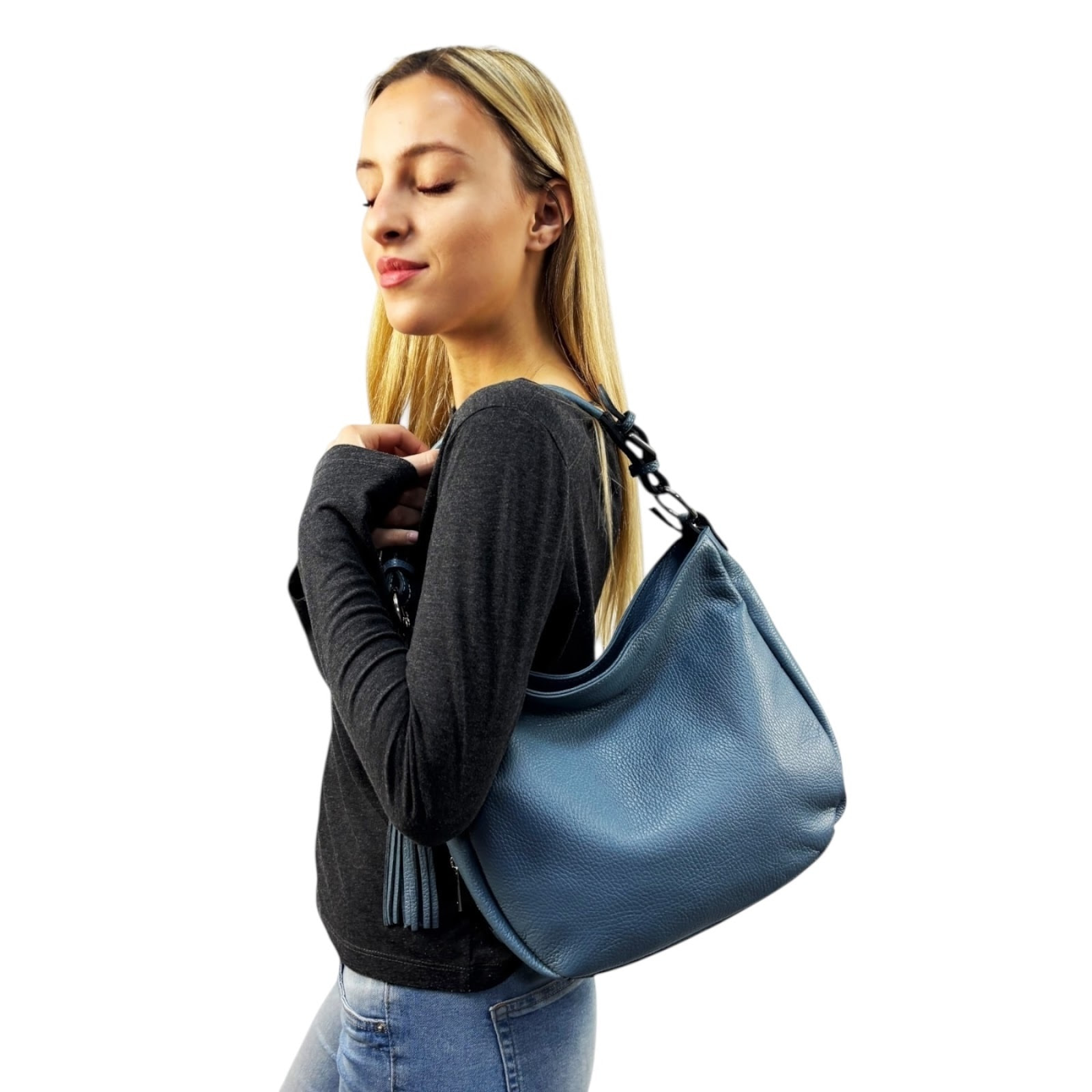 Borsa a spalla Cheval Firenze Annalisa Azzurro