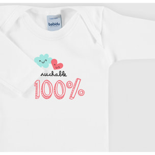 Body bebé manga larga frases americano