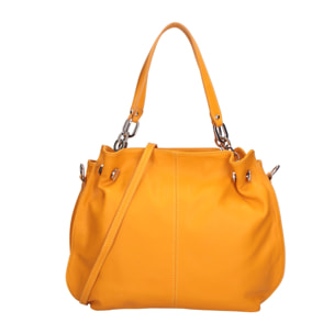 Borsa a mano da donna Made in Italy - Modello Ereba - 100% pelle - 38.0 x 30.0 x 12.0 cm