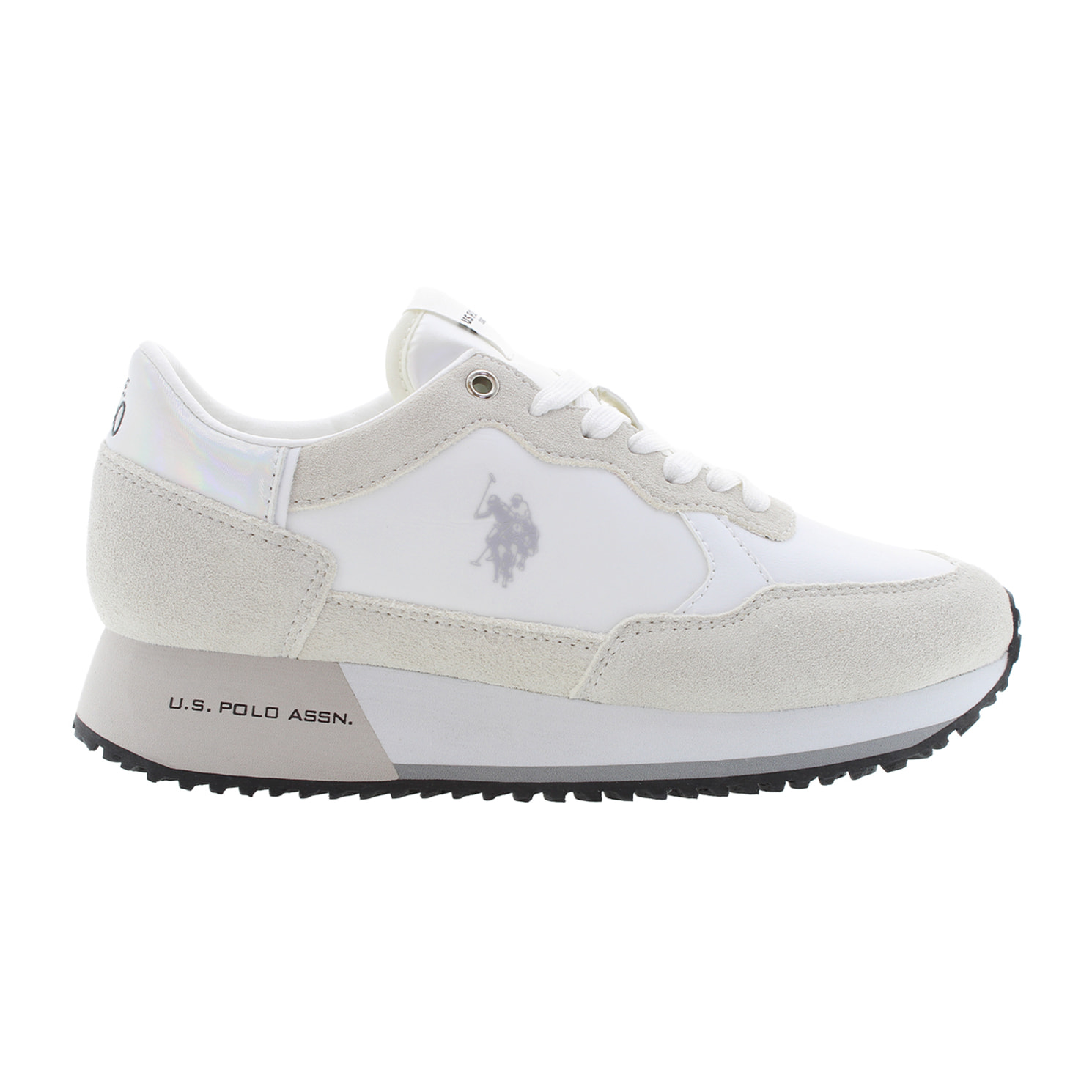 U.S. Polo Assn. - Sneakers SACHA005WDSN2 in camoscio per donna