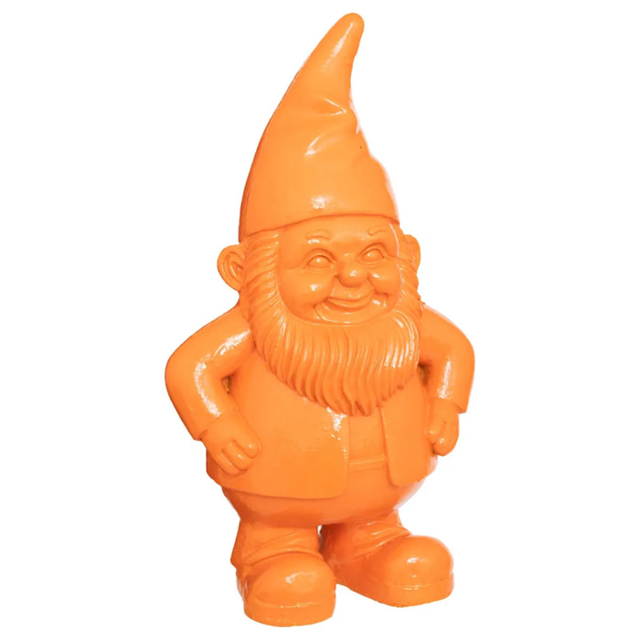 Statue nain de jardin déco extérieur Anao H.42cm résine assorti