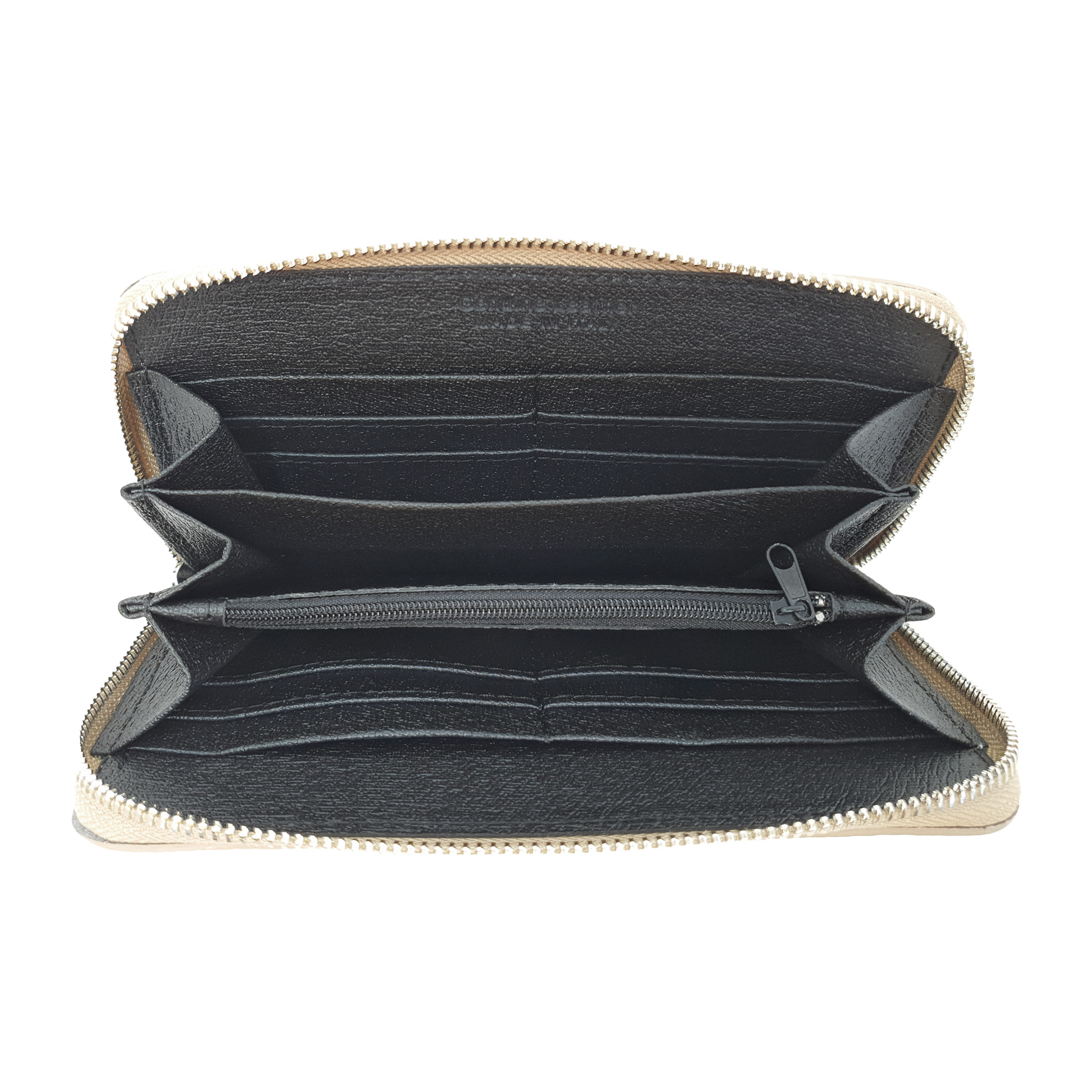 Chicca Borse Portafogli Lungo Donna in Pelle Fango