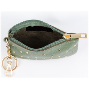 Bellosguardo Monedero Mujer. De piel auténtica acabado Dollaro con detalles metálicos.