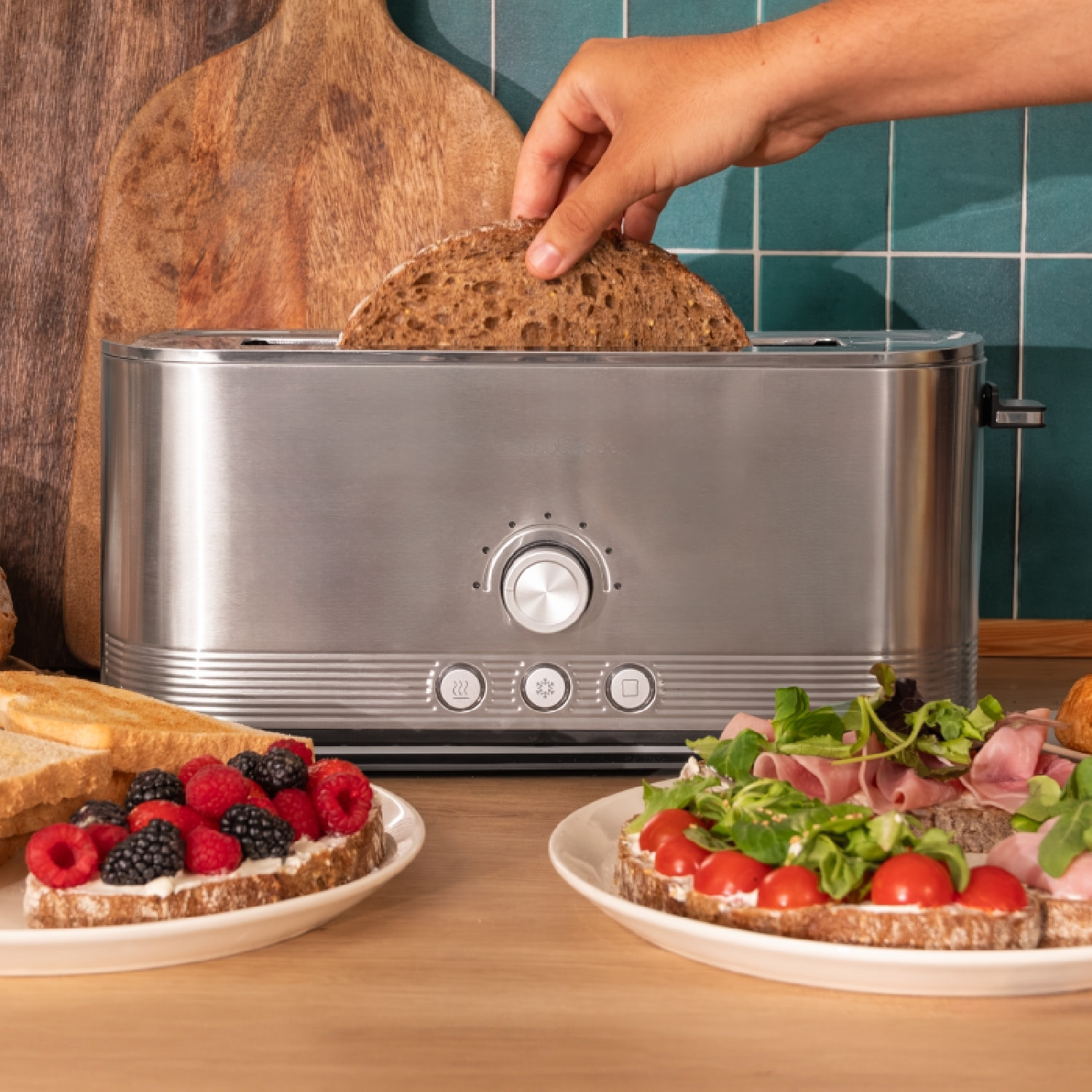 Cecotec Grille-pain vertical Shine&Toast Extra