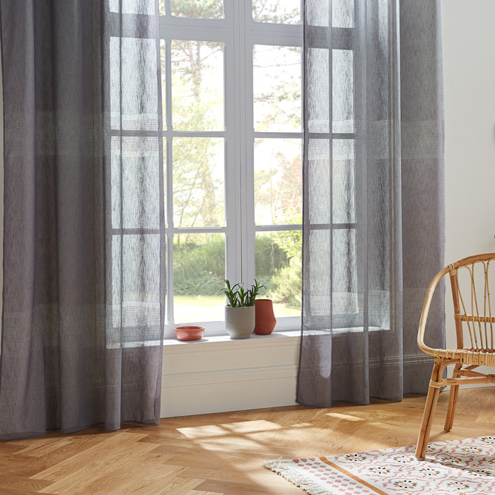 Voilage - gris - 140x240 cm