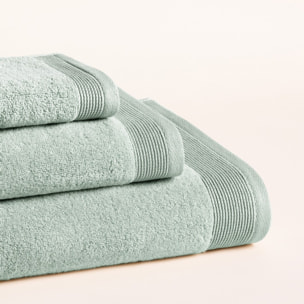 Lot de 3 serviettes Harmony Aqua - Zero Twist - 600 grammes