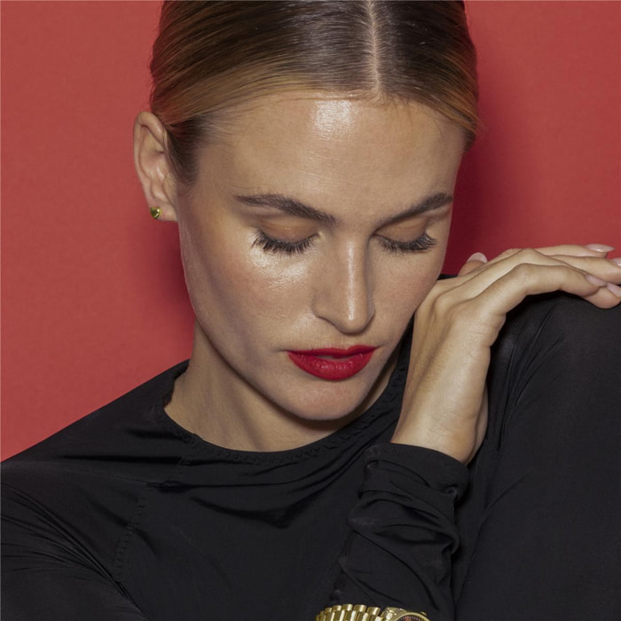 Pendientes acabado oro 18k