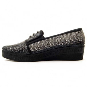 Slippers de Cuña - Negro - Altura: 4 cm