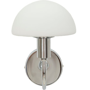 LAMPADA DA MURO LOVY SILVER CM 23X15X22