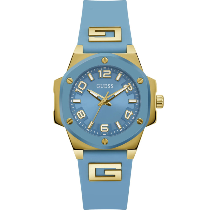 Reloj Guess GW0555L3 Mujer Analogico Cuarzo con Correa de Silicona