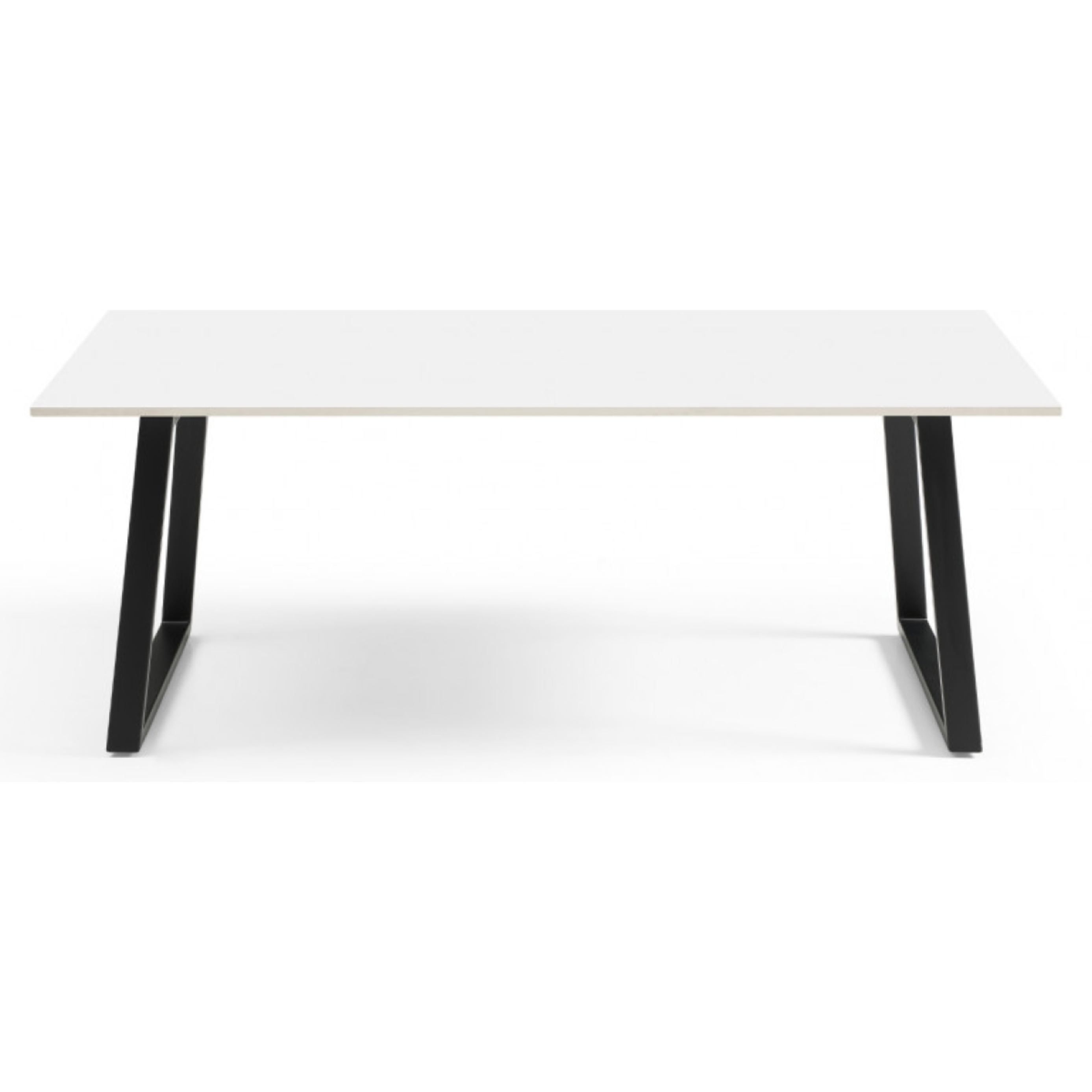 Table basse en céramique 120x60cm blanc pure - 7 piètements - UNIK