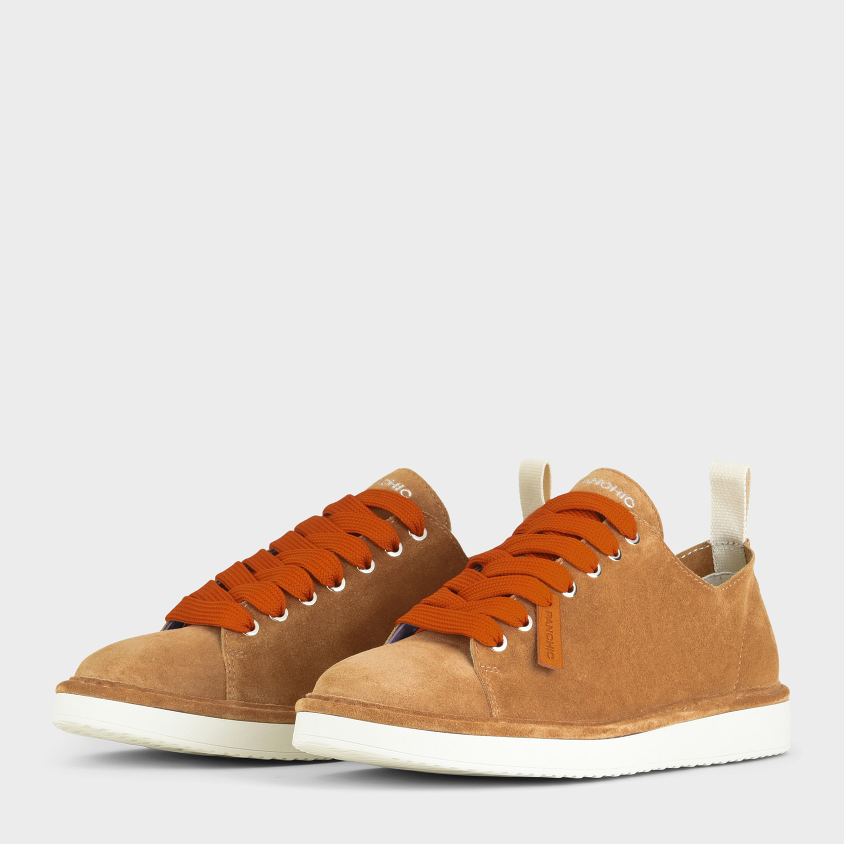 SCARPA ALLACCIATA P01 DONNA IN SUEDE BISCOTTO-ARANCIO BRUCIATO