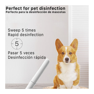 DAM Lampada UVC portatile pieghevole 4x4x25 Cm. Colore bianco