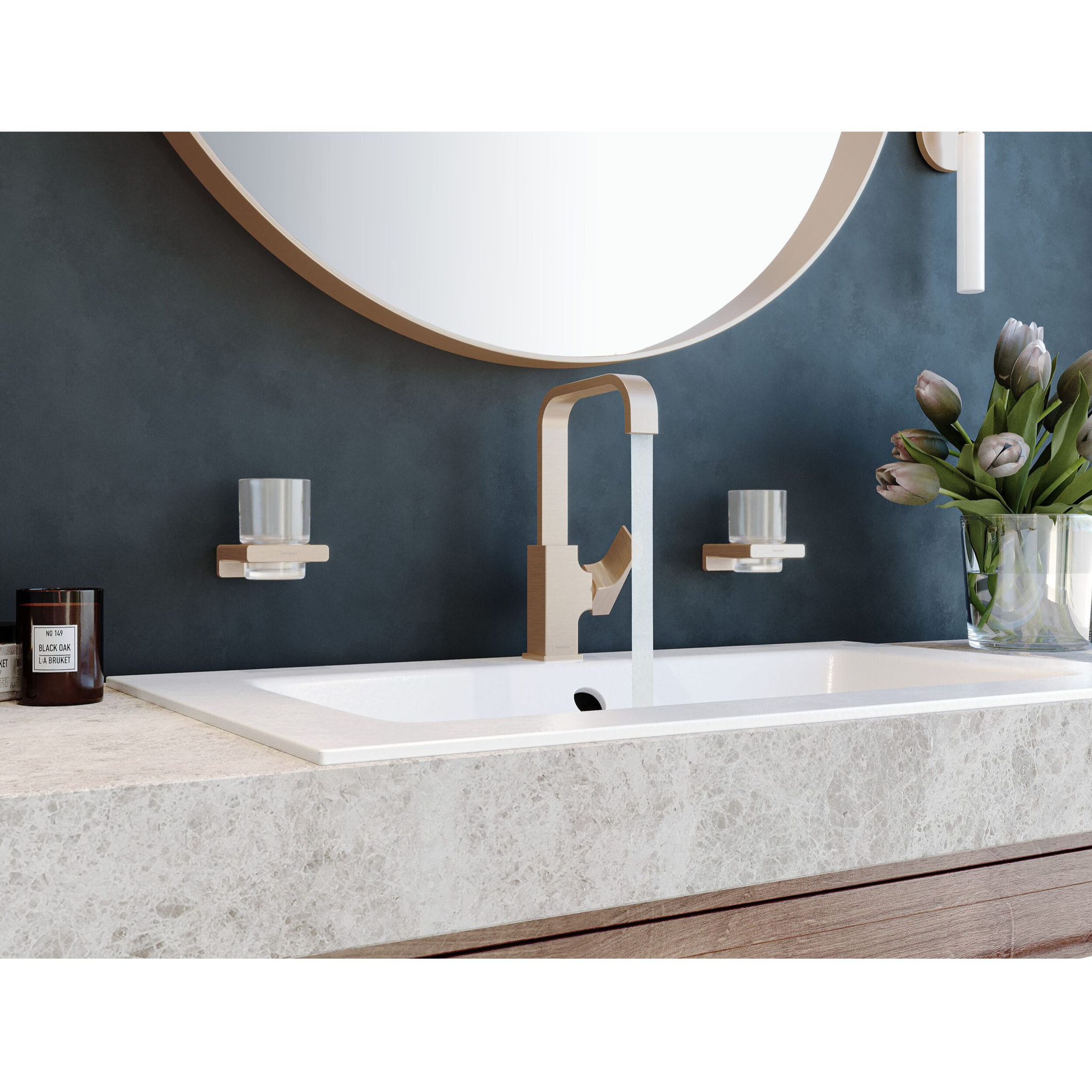 Porte verre AddStoris Q, Bronze brossé