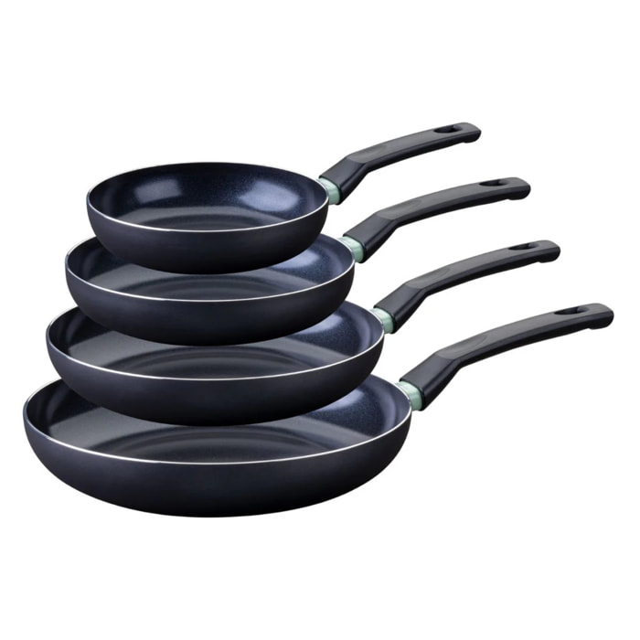 Set de 4 poêles antiadhésives céramique 20, 24, 28 et 30 cm Fackelmann Brandao