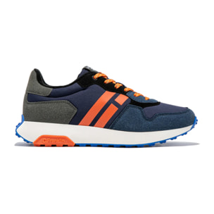 Zapatillas Deportivas de Hombre Active Flag Azul Marino / Naranja D.Franklin